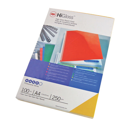 GBC HiGloss™ Binding Cover A4 250 gsm - Packs of 100